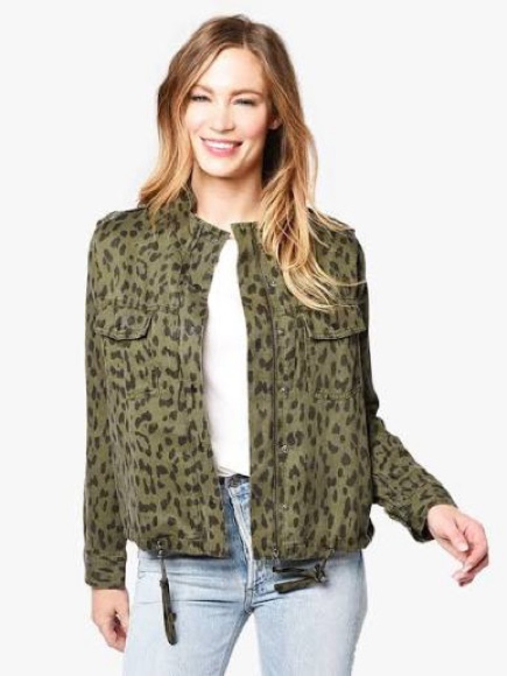Rails Collins Green Leopard Jacket XS